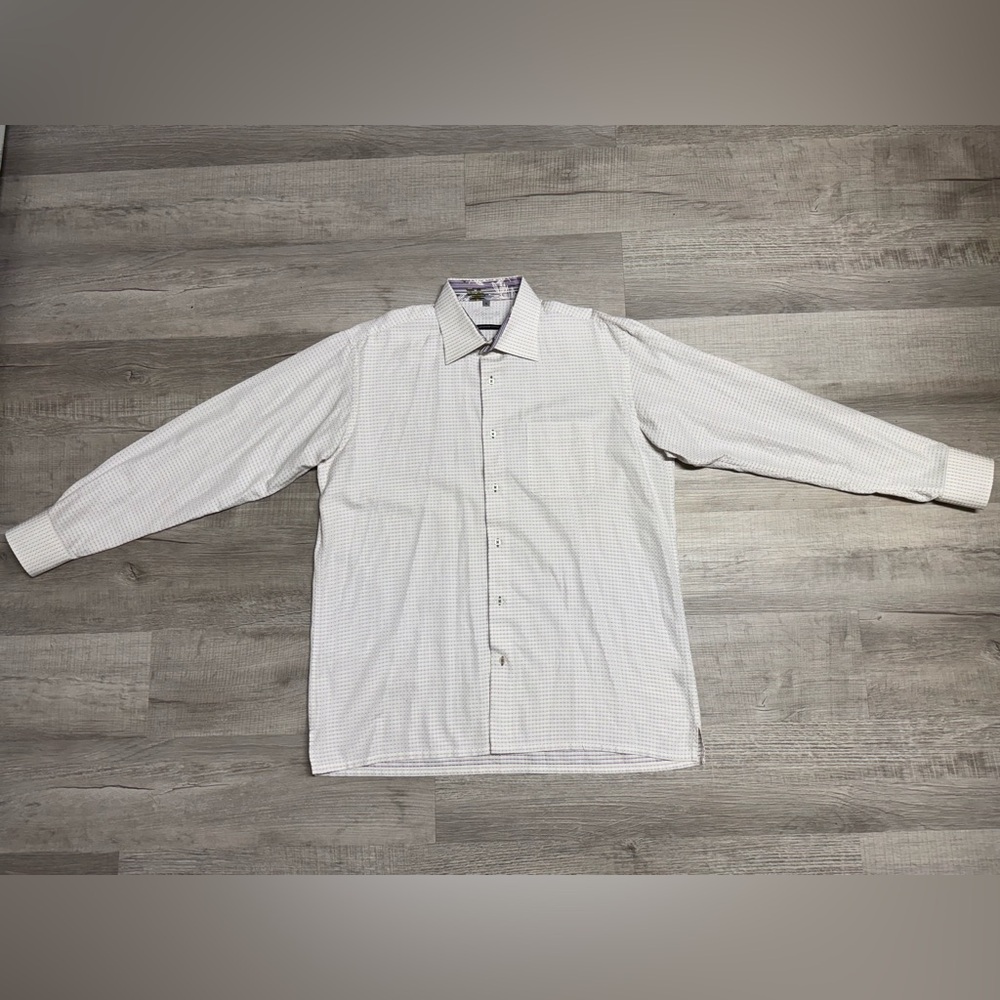 Luciano Visconti Uomo - Purple Mercerized Cotton Shirt